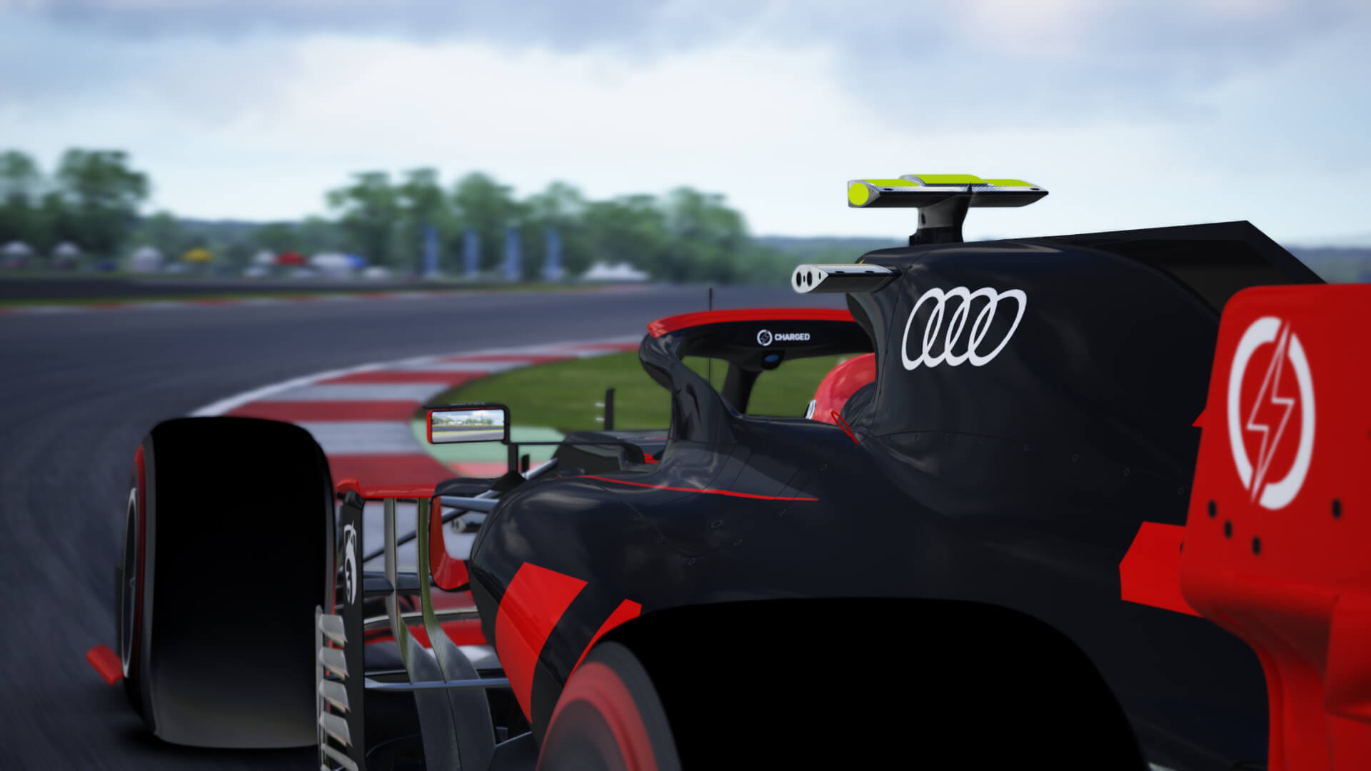 Audi Sport F1 Team car around the Silverstone GP Circuit, UK